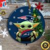 New England Patriots Baby Yoda Christmas Ceramic Ornament 2 New England Patriots Baby Yoda Christmas Ceramic Ornament Tee