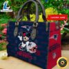 New England Patriots Mickey Women Leather Hand Bag Tee