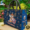 New York Islanders NHL Mickey Women Leather Hand Bag 2 New York Islanders NHL Mickey Women Leather Hand Bag Tee