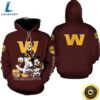 Nfl Washington Football Team Hoodie Mickey 3d