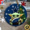 Personalized Dallas Cowboy Baby Yoda Christmas Ceramic Ornament 3 Personalized Dallas Cowboy Baby Yoda Christmas Ceramic Ornament Tee