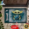 Personalized Philadelphia Eagles Baby Yoda All Over Print 3D Doormats TPH xtyph1.jpg