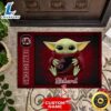 Personalized South Carolina Gamecocks Baby Yoda All Over Print 3D Doormats Red TPH ulezc5.jpg