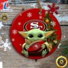 San Francisco 49ers Baby Yoda Ceramic Ornament Tshirt
