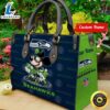 Seattle Seahawks Mickey Retro Women Leather Hand Bag t shirt