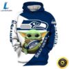 Star Wars Baby Yoda Seattle Seahawks 3d Hoodie All Over Printed