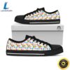 Autism Awareness Print Pattern Black Low Top Shoes 3 Autism Awareness Print Pattern Black Low Top Shoes