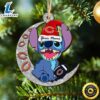 Chicago Bears Stitch Ornament, NFL Christmas And St With Moon Ornament