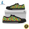 Jigsaw Autism Awareness Print Pattern Black Low Top Shoes 3 Jigsaw Autism Awareness Print Pattern Black Low Top Shoes