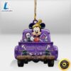 LSU Tigers Mickey Mouse Christmas Wood Ornament
