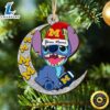 Michigan Wolverines Stitch Christmas Ornament NCAA And St With Moon Ornament 2 Michigan Wolverines Stitch Christmas Ornament NCAA And St With Moon Ornament