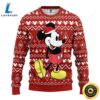 Mickey Wearing Santa Hat Ugly Christmas Sweater, Perfect Holiday Gift