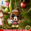 NCAA Texas Longhorns And Mickey Mouse Ornament Personalized Your Name