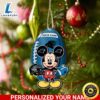 Carolina Panthers And Mickey Mouse Ornament Personalized Your Name