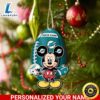 Miami Dolphins And Mickey Mouse Ornament Personalized Your Name