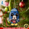 New England Patriots And Mickey Mouse Ornament Personalized Your Name
