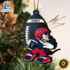 NFL New England Patriots Mickey Mouse Christmas Ornament 3 NFL New England Patriots Mickey Mouse Christmas Ornament