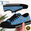 Stitch Sunflowers Blue Black White Disney Cartoon Sneakers Low Top Canvas Shoes law3so.jpg