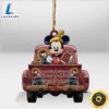 Washington Commanders Mickey Mouse Christmas Wood Ornament 2 Washington Commanders Mickey Mouse Christmas Wood Ornament