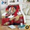 49ers Mickey Fleece Blanket For Football Fans 1