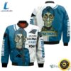 Carolina Panthers Jack Skellington And Zero Bomber Jacket 2 Carolina Panthers Jack Skellington And Zero Bomber Jacket