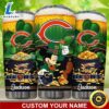 Custom Chicago Bears Mickey Happy Patrick's Day Gold Tumbler