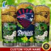 Custom New England Patriots Glitter Gold Happy St. Patrick's Day Tumbler
