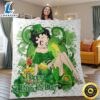 Disney Betty Boop Fan Gift Happy St Patrick s Day Gift Betty Boop Leprechaun with Shamrocks Blanket uajxfp.jpg