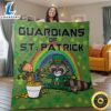 Disney Guardians of the Galaxy Fan Gift Happy St Patrick s Day Gift Guardians of St Patrick Gift Groot and Rocket Raccoon Leprechaun Blanket jcs5fk.jpg