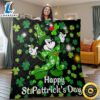Disney Mickey Mouse Disney Fan Gift Happy Patrick s Day Gift Magic Mickey Leprechaun and Shamrocks Happy Patrick s Day Blanket svacnr.jpg