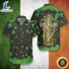 Green Tropicale Hawaiian Shirt with Irish Saint Patrick's Day Design
