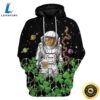 Hippie Astronaut St Patricks Day Over Print 3d Zip Hoodie 3 Hippie Astronaut St Patricks Day Over Print 3d Zip Hoodie