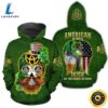 Irish- American Skull St Patrick Day 3d Hoodie 2 Irish American Skull St Patrick Day 3d Hoodie
