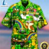 Irish Owl Patricks Day Shamrock Green Hawaiian Aloha Hawaii Shirts