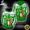 Irish Saint Patricks Day Baby Yoda Color Full Awesome 3D Hoodie