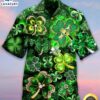 Irish St Patrick's Day Hawaiian Shirt Shamrocks Jewelry Style