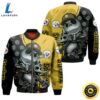 Jack Skellington Pittsburgh Steelers 3D Jersey Bomber Jacket 3 Jack Skellington Pittsburgh Steelers 3D Jersey Bomber Jacket