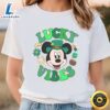 Mickey Mouse Lucky Vibes Shirt, Mickey St Patricks Day 3 Mickey Mouse Lucky Vibes Shirt, Mickey St Patricks Day t shirt