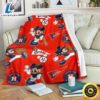 Mickey Plays Astros Fleece Blanket For Baseball Fans 1