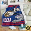 Mickey Plays Giants Fleece Blanket For Football Fans 1