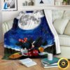 Moonlight Mickey And Minnie Fleece Blanket For Bedding Decor Fans 1