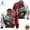 NCAA Alabama Crimson Tide Jack Skellington And Zero Bomber Jacket 2 NCAA Alabama Crimson Tide Jack Skellington And Zero Bomber Jacket