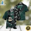 NCAA Michigan State Spartans Hawaiian Shirt Mickey And Floral Pattern