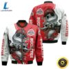 NCAA Ohio State Buckeyes Jack Skellington And Zero Bomber Jacket 3 NCAA Ohio State Buckeyes Jack Skellington And Zero Bomber Jacket