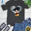 NFL Carolina Panthers The Heart Mickey Mouse Disney Football T Shirt Tshirt