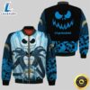 NFL Los Angeles Chargers Jack Skellington Bomber Jacket 3 NFL Los Angeles Chargers Jack Skellington Bomber Jacket