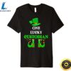 One Lucky School Custodian St Patricks Day Premium T-Shirt 2 One Lucky School Custodian St Patricks Day Premium T Shirt Tee