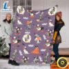 Personalized Name Mickey And Friends Halloween Blanket Goofy Skellington Minnie Witch bwltue.jpg