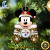 Pittsburgh Steelers Team And Mickey Mouse NFL With Glovers Wooden Ornament Personalized Your Name ymhdb0.jpg
