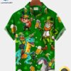 St. Patrick's Day Green Shamrock Dinosaur Fun Print Trendy Hawaiian Shirt Plus Size Vacation Shirt 2 St. Patrick s Day Green Shamrock Dinosaur Fun Print Trendy Hawaiian Shirt Plus Size Vacation Shirt uzdibm.jpg
